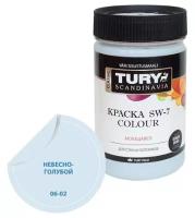 Краска акриловая TURY SW-7 Colour матовая небесно-голубой 0.4 л 0.4 кг