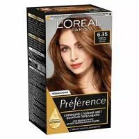 L'Oreal Paris стойкая краска для волос Preference оттенок 6.35 светлый янтарь