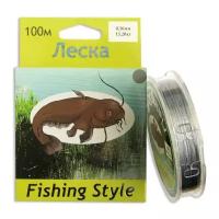 Леска Fishing Style RL2902 0.16mm тест 13.20кг 100m (плетенка серая)