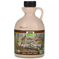 Now Organic Maple Syrup Кленовый сироп кл. А 946 мл