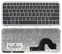 Клавиатура для ноутбука HP Pavilion DM3-2010 черная с бронзовой рамкой