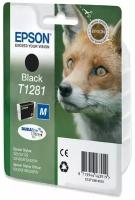 Картридж струйный EPSON (C13T12814012) Stylus S22/ SX125/ SX420W/ SX425W/ BX305F/ FW, черный, оригинальный