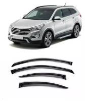 Дефлекторы боковых окон HYUNDAI SantaFe 2012-2018