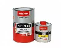 Грунт акриловый 4+1 MS серый Novol PROTECT300, 1,0+0,25