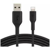 Кабель BELKIN Lightning - USB-A, 1m, пластик, черный (CAA001bt1mBK)