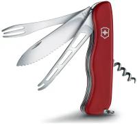 Нож складной VICTORINOX Cheese Master, 111 мм, 8 функций, рукоять из красного нейлона 0.8313. W