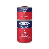 SOLID Jet Clear прозрачный акрил-уретановый лак-экспресс + отвердитель (0.5л+0.25л) - быстросохнущий лак