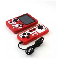 Портативная мини-консоль, 8 бит, Детская цветная игровая консоль, Game Box / с джостиком пультом / красная