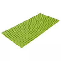 Пластина-основание для блочного конструктора на крупные блоки, совместим с LEGO, размер: 51 х 25,5 см., цвет салатовый