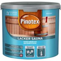 Pinotex Lacker Sauna бесцветный, полуматовая, 3.1 кг, 2.7 л