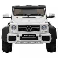 RiverToys Автомобиль Mercedes-Benz G63 AMG 4WD A006AA, белый