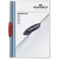 DURABLE Папка с клипом Swingclip A4, пластик красный