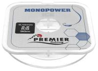 Леска MONOPOWER ICE 0,14 мм/30 м Clear Nylon PREMIER fishing