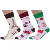 Комплект из 3 пар мужских носков MoscowSocksClub №М04 микс, размер 25 (38-40)