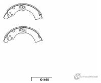 Колодки тормозные барабанные, задние KASHIYAMA K1160