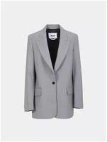 Пиджак MSGM Wool Blazer, серый, 40