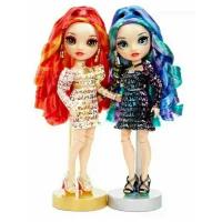 Куклы Rainbow High Twins Laurel & Holly De'Vious 28 см, 577553 красный/синий