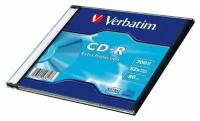 Носители информации CD-R, 52x, Verbatim Extra Protection, Slim/1, 43347