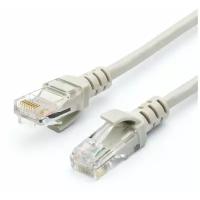 Патч-корд UTP, 5 m, литой, RJ45, Cat.5e, Atcom, серый