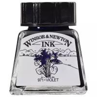 Тушь для рисования Winsor&Newton фиолетовый, стеклянный флакон, 14 мл (1005688)