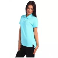 Женская футболка поло голубая Натали (10172, голубой, размер: 44)