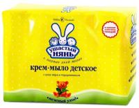 Ушастый Нянь Крем-мыло с алоэ вера и подорожником, 400 мл, 100 г, 4 шт