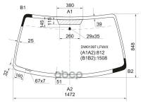 Стекло Лобовое Ford Escape 00-12 / Maverick 93-07 / Mazda Tribute 00-07 / Mercury Mariner 07-10 XYG арт. DW01397 LFW/X