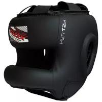 Шлем боксерский RDX T2 HEAD GUARD WITH NOSE PROTECTION BAR, размер XL, черный