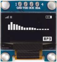 Дисплей GSMIN OLED 0.96 128x64, I2C (Белый)