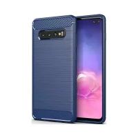 Чехол для Samsung Galaxy S10 Plus цвет Blue (синий), серия Carbon от Caseport