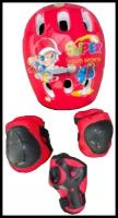 Детский набор роликовой защиты: шлем, колени, локти, кисти