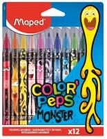 Maped Набор фломастеров Color'peps monster, 845400, разноцветный, 12 шт