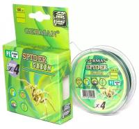 Шнур плетеный German SPIDER Green 100 м, 0.12 мм, зелёный, 8.5 кг