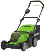 Газонокосилка аккумуляторная 41 см 2*24V (48В) G24X2LM41, без АКБ и ЗУ Greenworks 2512607