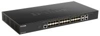 Коммутатор D-Link (DXS-1210-28S/A1A) Настраиваемый L2+, 24 ports 10GBase-X SFP+, 4 ports 10GBase-T