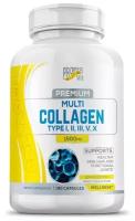 Multi Collagen Type I II III V X 1500mg 180 caps, добавка для суставов связок кожи и волос, США