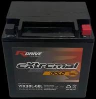 Мото аккумулятор RDrive eXtremal Gold YIX30L-GEL (385A)