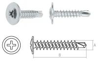 Саморез 4.2х32 мм с прессшайбой, цинк, со сверлом (5 кг) STARFIX (SMV1-50358-5)