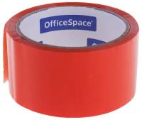 Клейкая лента упаковочная OfficeSpace, 48мм*40м, 45мкм, оранжевая, ШК