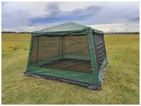 Палатка-шатер-беседка LANYU 1628D, 320x320x245 для отдыха из металлического стального каркаса + усиленная москитная сетка