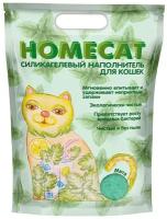 Наполнитель HOMECAT Мята силикагелевый для кошачьих туалетов с ароматом мяты 3,8л