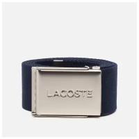 Ремень Lacoste Engraved Buckle Woven синий, Размер 110