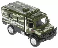 Модель машины Технопарк Военный грузовик, инерционный, свет, звук FY6066А-14SLМIL-GN