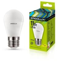 Лампа Ergolux LED-G45-11W-E27-3000K Шар 172-265В