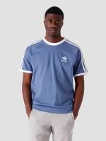 Футболка adidas Originals, круглый вырез, принт полоска, размер XL, Crew Blue