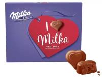 Конфеты Milka I love / Милка с нугой и орехами коробка 110 г. (Польша)