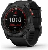 Умные часы Garmin Fenix 7X Solar серый с черным ремешком 010-02541-01