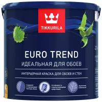 Краска акриловая Tikkurila Euro Trend влагостойкая моющаяся матовая бесцветный 2.7 л