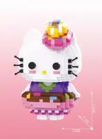 Конструктор 3D из миниблоков Balody LP Hello Kitty Котенок на пляже 757 элементов - BA210571