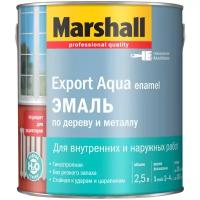 Эмаль акриловая (АК) Marshall Export Aqua Enamel, полуматовая, черный, 2.5 л